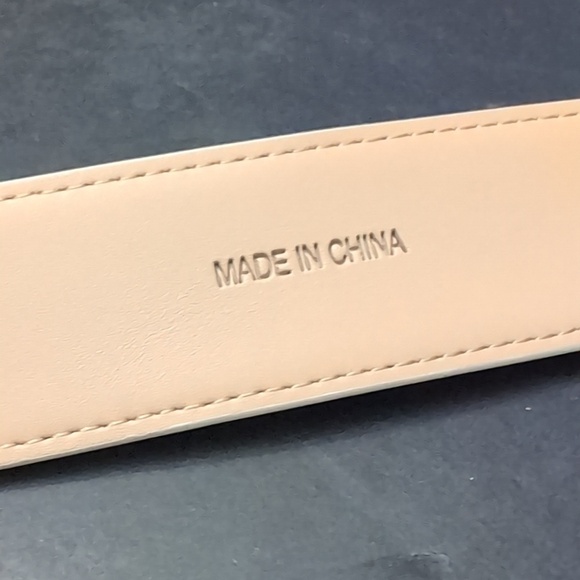 Longball Men's White/Cream Genuine Leather Belt. - Picture 4 of 8